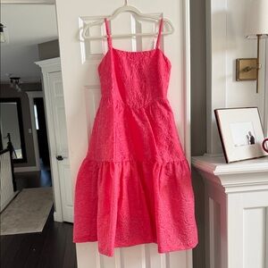 Anthropologie Pink Midi Dress